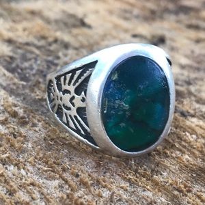 Native American Men’s Sterling Silver Ring